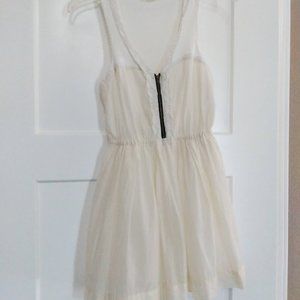 [S] Off White Lacey A-Line Sundress
